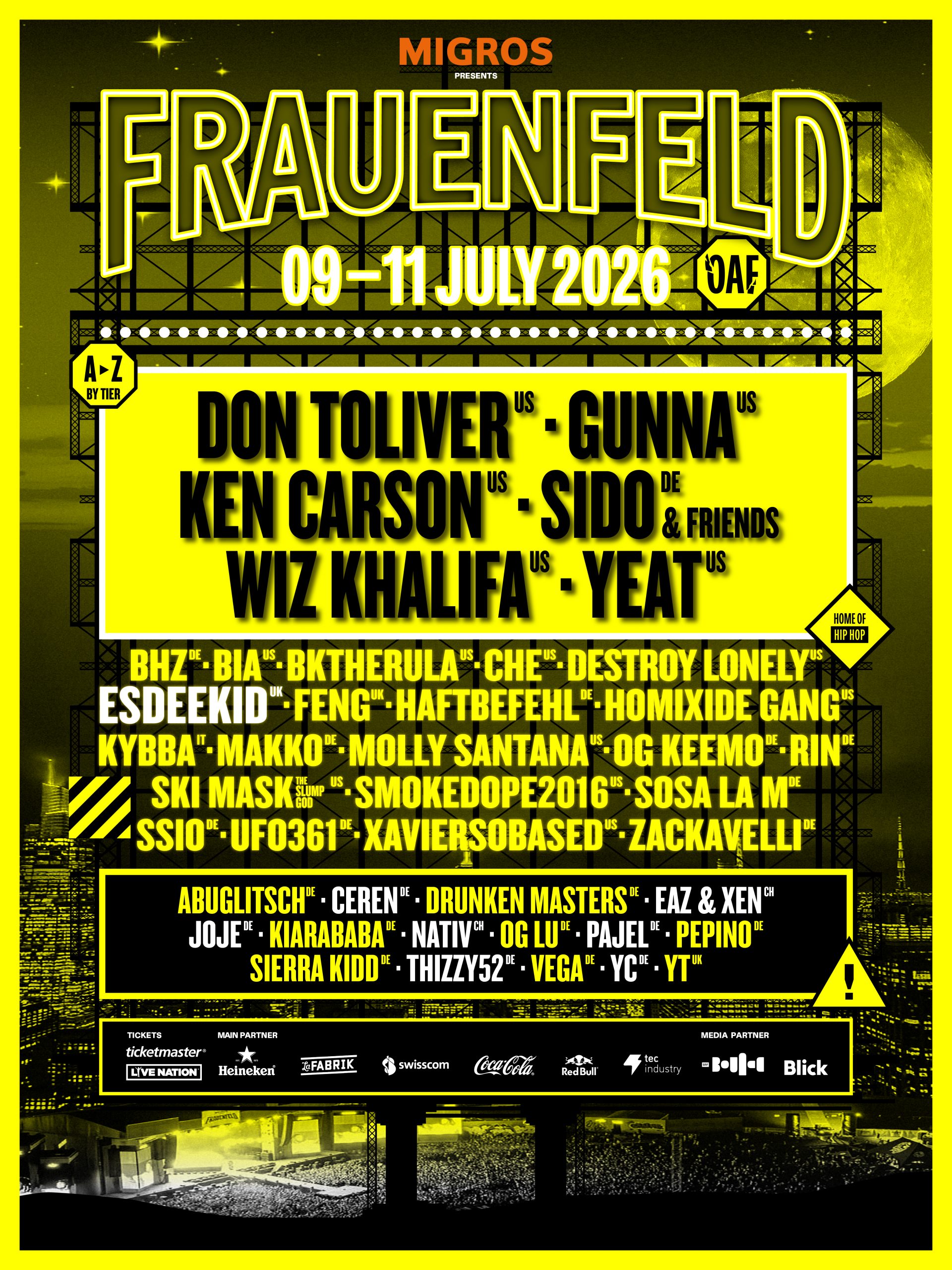 Billet Openair Frauenfeld 2026 – Pass 3 jours